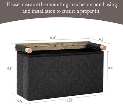 2 Pack Wall Hanging Storage Bag, Wall Mount Toilet Paper Storage