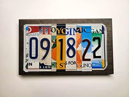 Customized 10th Anniversary Aluminum License Plate Sign - Custom