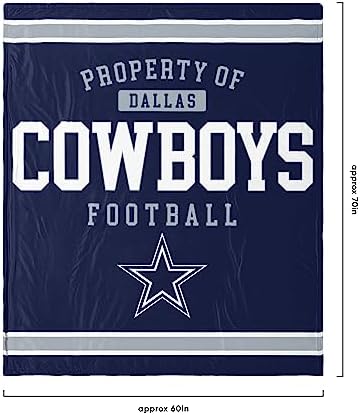 FOCO Dallas Cowboys NFL Team Property Of Sherpa Fleece Blanket