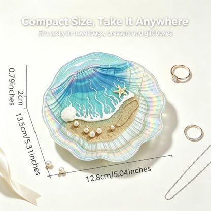 Kaelum Teacher Appreciation Gifts for Women, Ocean Shell Resin Jewelry