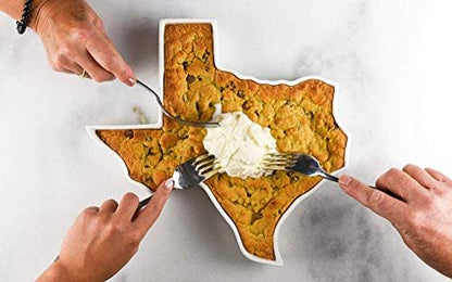 Texas Shaped Baking Dish, 13 Inch Porcelain State Platter
