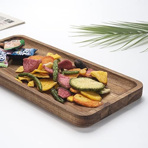 Bathroom Vanity Tray, Acacia Wood Counter Tray, Toilet Tank Tray