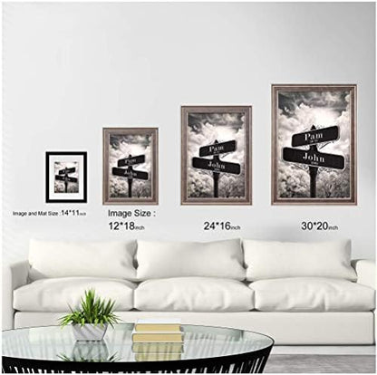 BOTTEGAARTS Lovers Crossroads Street Sign Art Unique Personalized