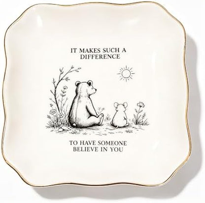 Inspirational Trinket Dish, Encouragement Gift Christmas Stocking