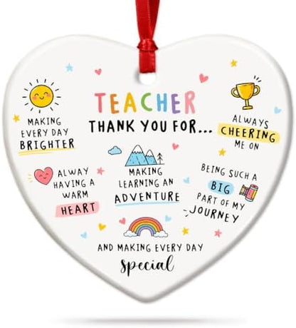 Teacher Ornaments for Christmas Tree 2026, Thank You Gifts for