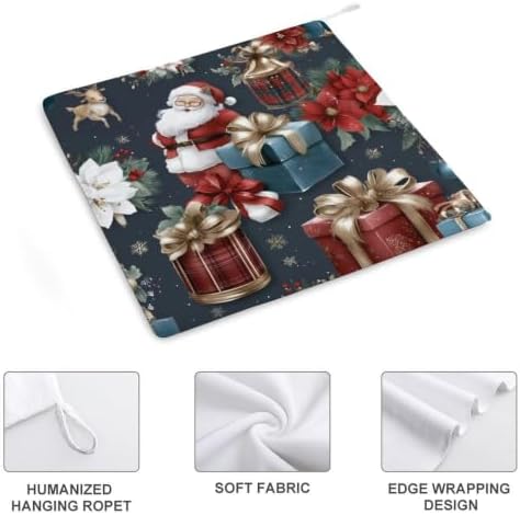 Christmas Santa Gift Hand Towels 11.8X11.8In