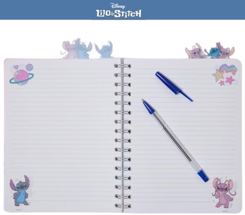 Disney Lilo & Stitch Tab Journal Spiral Bound Notebook with Cute
