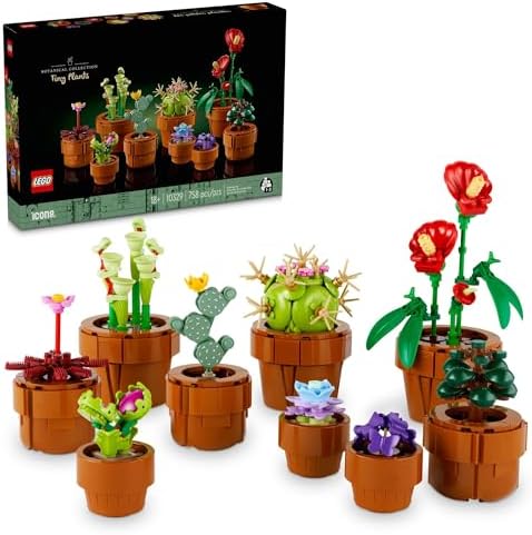 LEGO Botanicals Tiny Plants - Artificial, Fake Indoor Plant Building