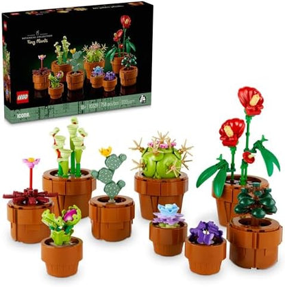 LEGO Botanicals Tiny Plants - Artificial, Fake Indoor Plant Building