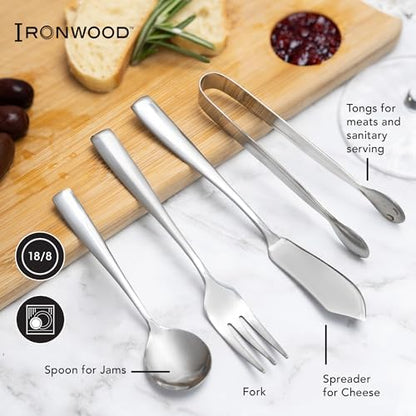 Ironwood Gourmet Stainless Steel Charcuterie Utensil Set of 8