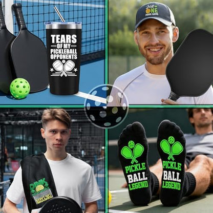 10 Pieces Pickleball Gifts for Men, Pickleball Lover Stuff with 20 Oz