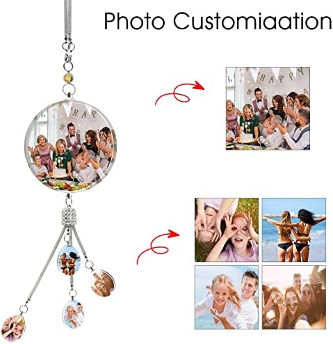 Personalized Photo Crystal Pendant for Car Home Hanging Ornaments