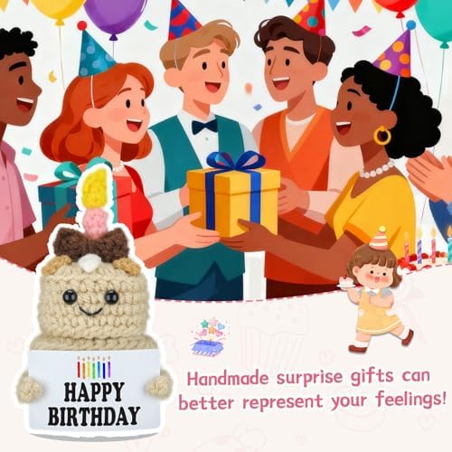 Handmade Crochet Cake Happy Birthday Gifts – Special Idea Desktop