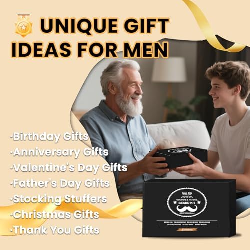 Beard Kit Birthday Gifts for Men Grooming & Care Christmas Stocking