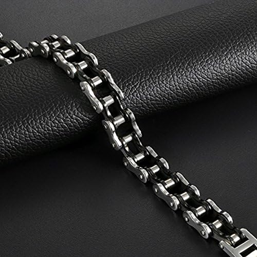Feraco Mens Bikers Bracelet Stainless Steel Motorcycle Bike Chain