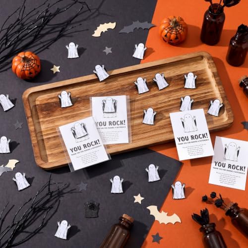 Zeyune 30 Sets You Rock Ghost Pins Halloween Bulk Gifts for Coworkers