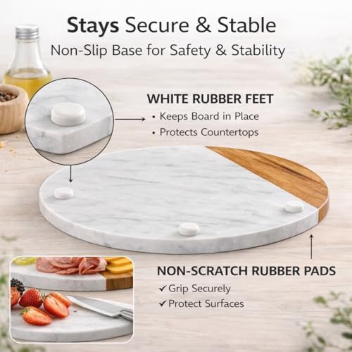 White Marble Board, 10 Inches