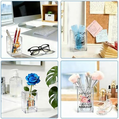 The Teacher Tarot Card Acrylic Pencil Pen Holder Cup