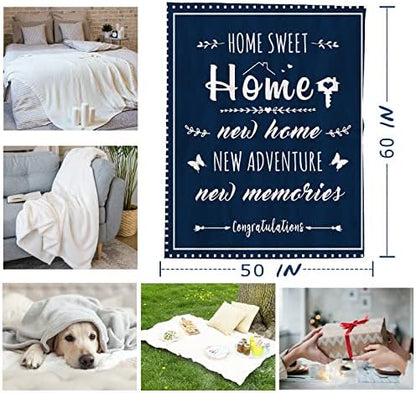 Yamco New Home Gifts Blanket - House Warming Gifts for New Home 60" X
