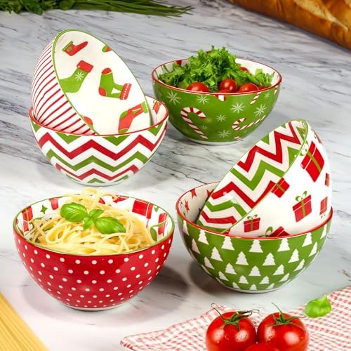 Certified International Holiday Fun 30 oz Porcelain Serving Bowls