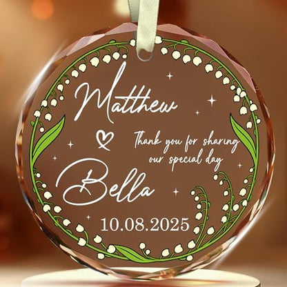 BSQUIELE Personalized Wedding Favor Ornaments for Guests - Promotional