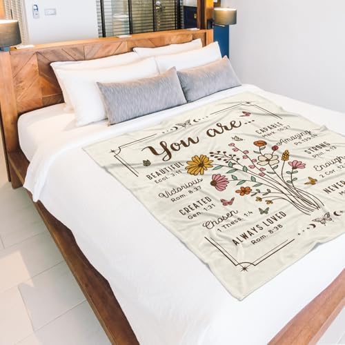 Christian Birthday Gifts for Women, Christian Blanket, 50'' x 60''