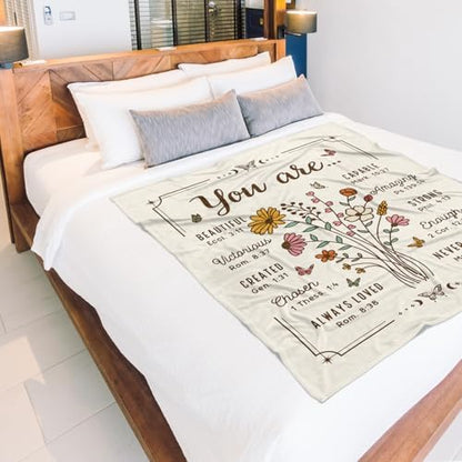 Christian Birthday Gifts for Women, Christian Blanket, 50'' x 60''
