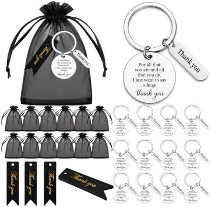12 Pcs Team Appreciation Gifts Bulk for Coworker Staff Keychains