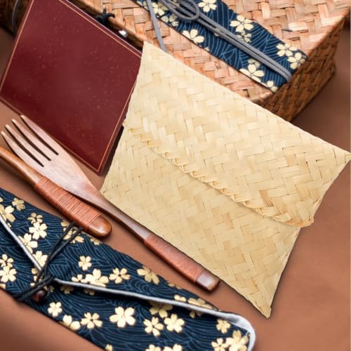 Hand Woven Gift Basket Organizer Box for Tea and Skincare