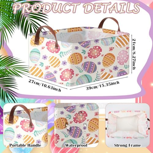Boao Large Basket Collapsible Storage Bins Cute Fabric Storage Basket