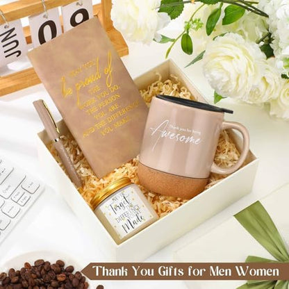 Sayglossy 4 Pcs Thank You Gift Set for Men Employee Coworker Teacher