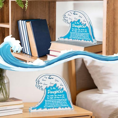 Eterfordista Daughters Birthday Gifts from Mom Dad Acrylic Wave Decor