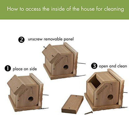 Woodlink Traditional Wren House - Natural Cedar Bird House