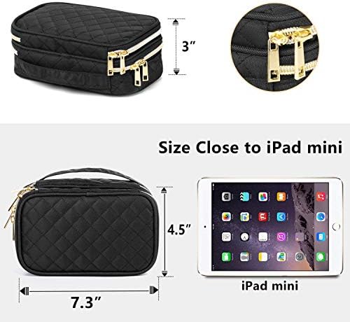 Teamoy Jewelry Travel Case Organizer, Small Jewelry Storage Bag, Black