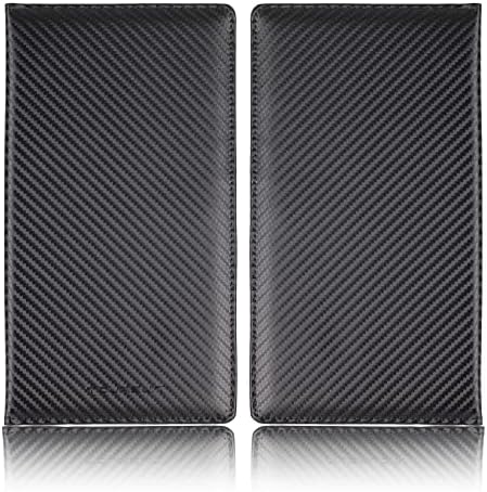 TOURSUIT Car Registration & Insurance Card Holder, Carbon Fiber Black