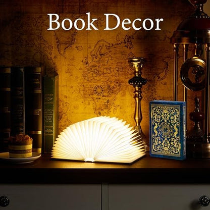 Uniwolk Book Lovers Gifts BookLamp - 5 Color Lights, 1200mah Battery