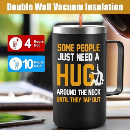 Lifecapido Jiu Jitsu Gifts for Men, Some People Just Need A Hug Around