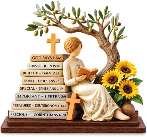 Christian Gifts for Women: Bible Verse Decor, God Says I Am Decorative