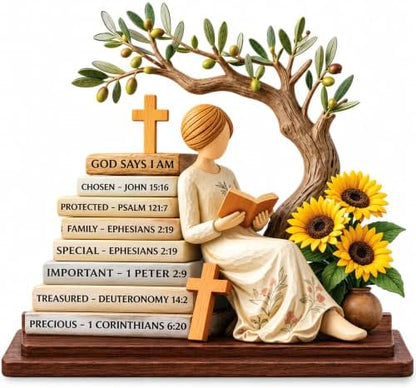 Christian Gifts for Women: Bible Verse Decor, God Says I Am Decorative