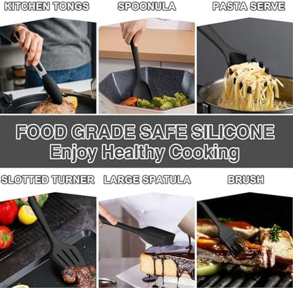 Silicone Kitchen Utensils Set, Umite Chef 22Pcs Cooking Utensils