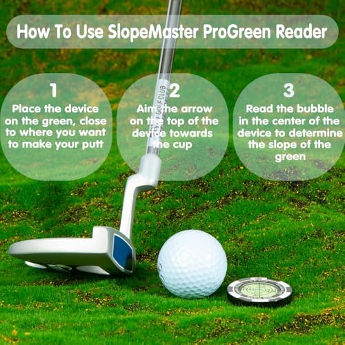 SlopeMaster ProGreen Reader - Golf Ball Marker with High Precision