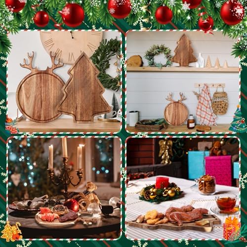 Umigy Christmas Charcuterie Board Wood Cutting Board