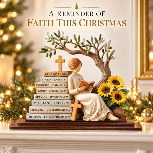 Christian Gifts for Women: Bible Verse Decor, God Says I Am Decorative