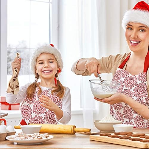 Boao 5 Pcs Christmas Wooden Spoons Set Christmas Kitchen Utensils