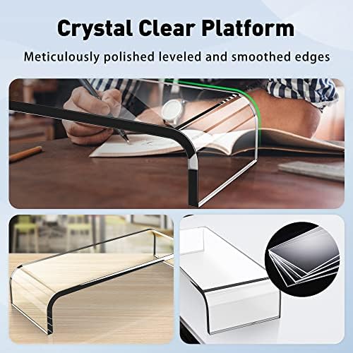 AboveTEK Acrylic Monitor Stand, Premium Large Monitor Riser 20 inch