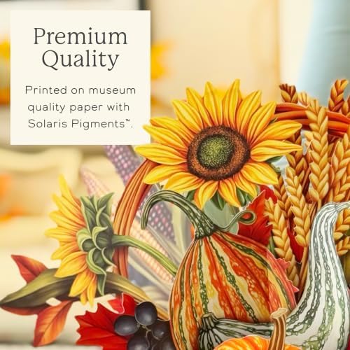 Freshcut Paper Golden Harvest 12" Classic Pop Up Bouquet Card