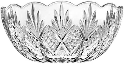 Godinger 8.5" Serving Bowl, Salad Bowl - Dublin Collection, Giftable