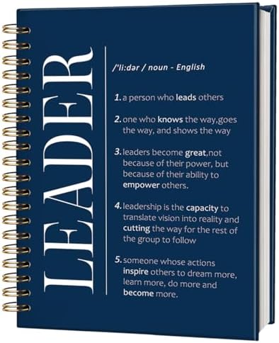 FLVGE Leadership Gift Navy Blue Notebook for Work, Employee