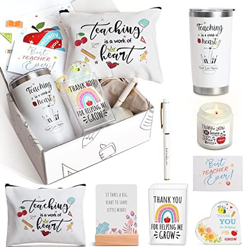UAREHIBY 10 PCS Best Teacher Appreciation Gifts for Women,20 OZ Wine