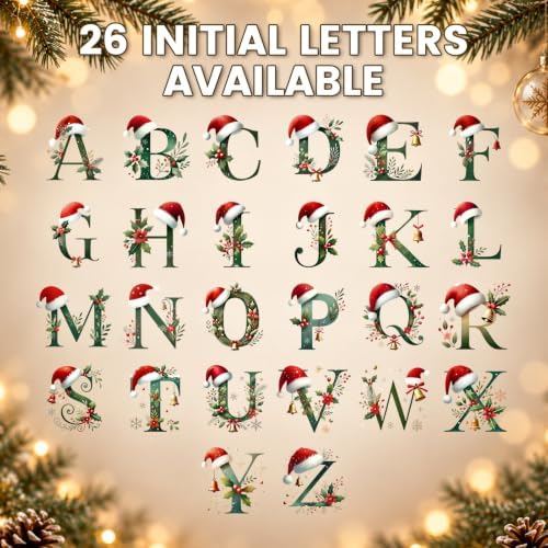 Letter Name Ornaments for Christmas Tree, Personalized Christmas